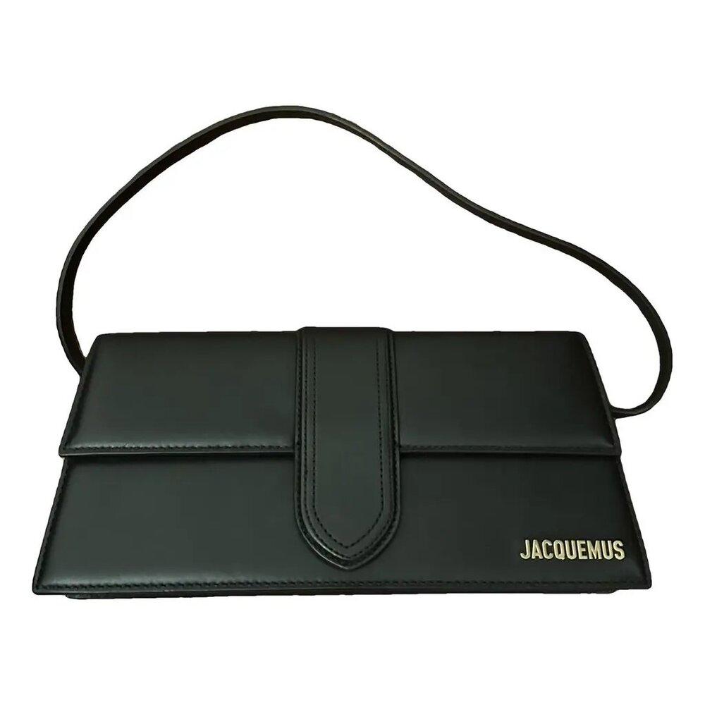 I sell a beautiful black Jacquemus Le Grand Chiquito bag with gold logo on the s